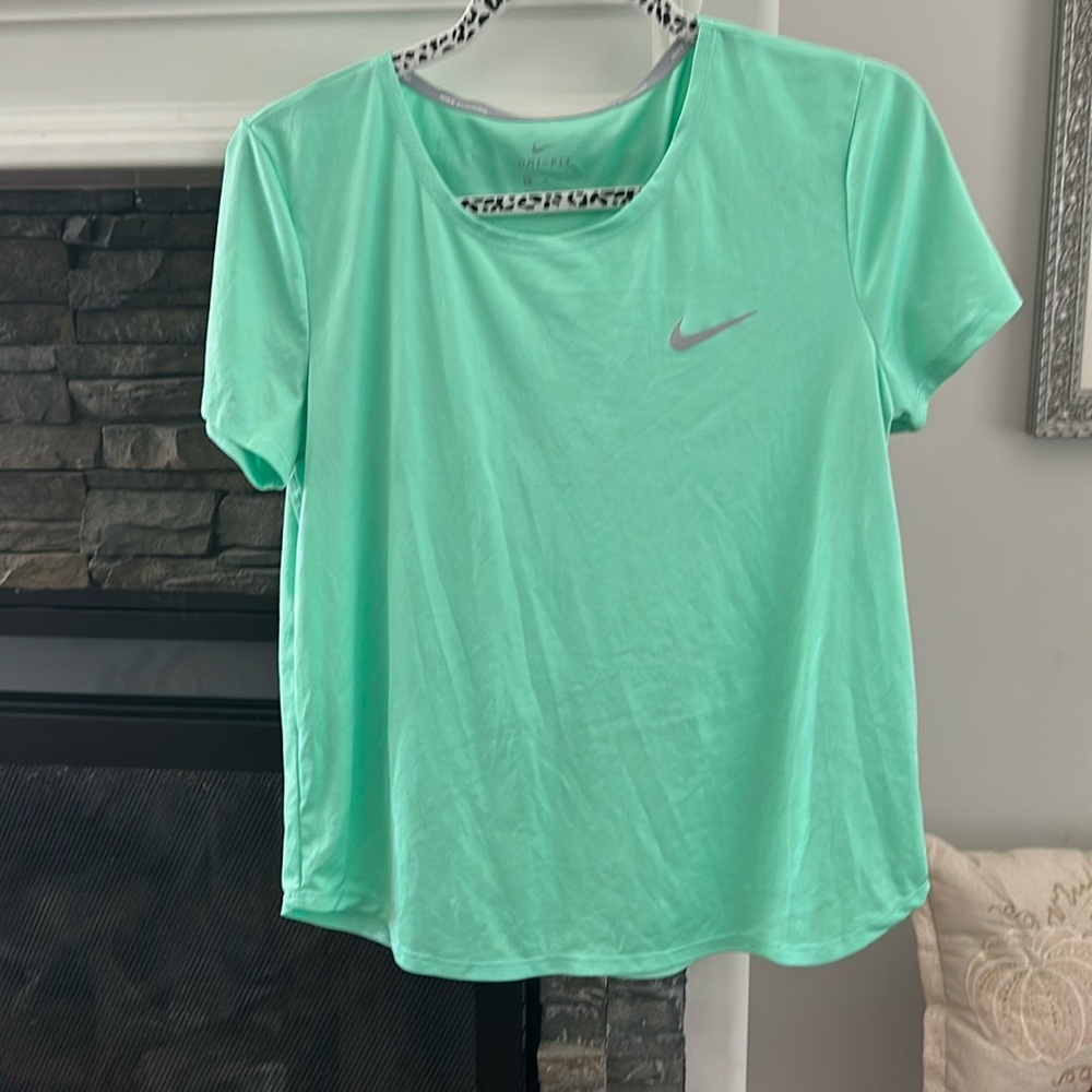 Mint green Nike top
